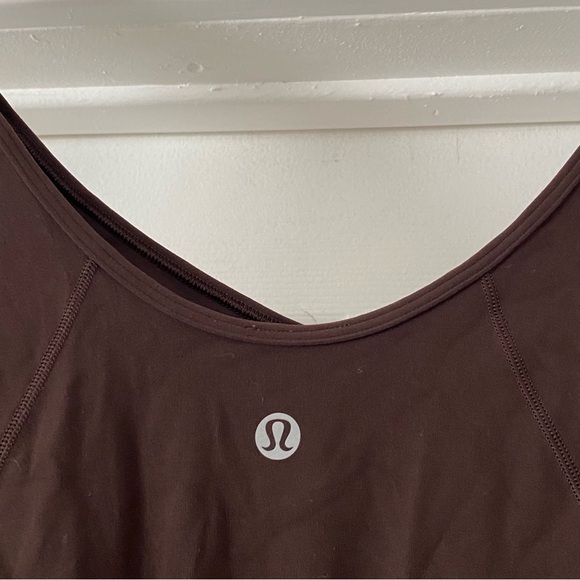 Lululemon Align Dark Brown Cropped Long Sleeve Top - Picture 5 of 5